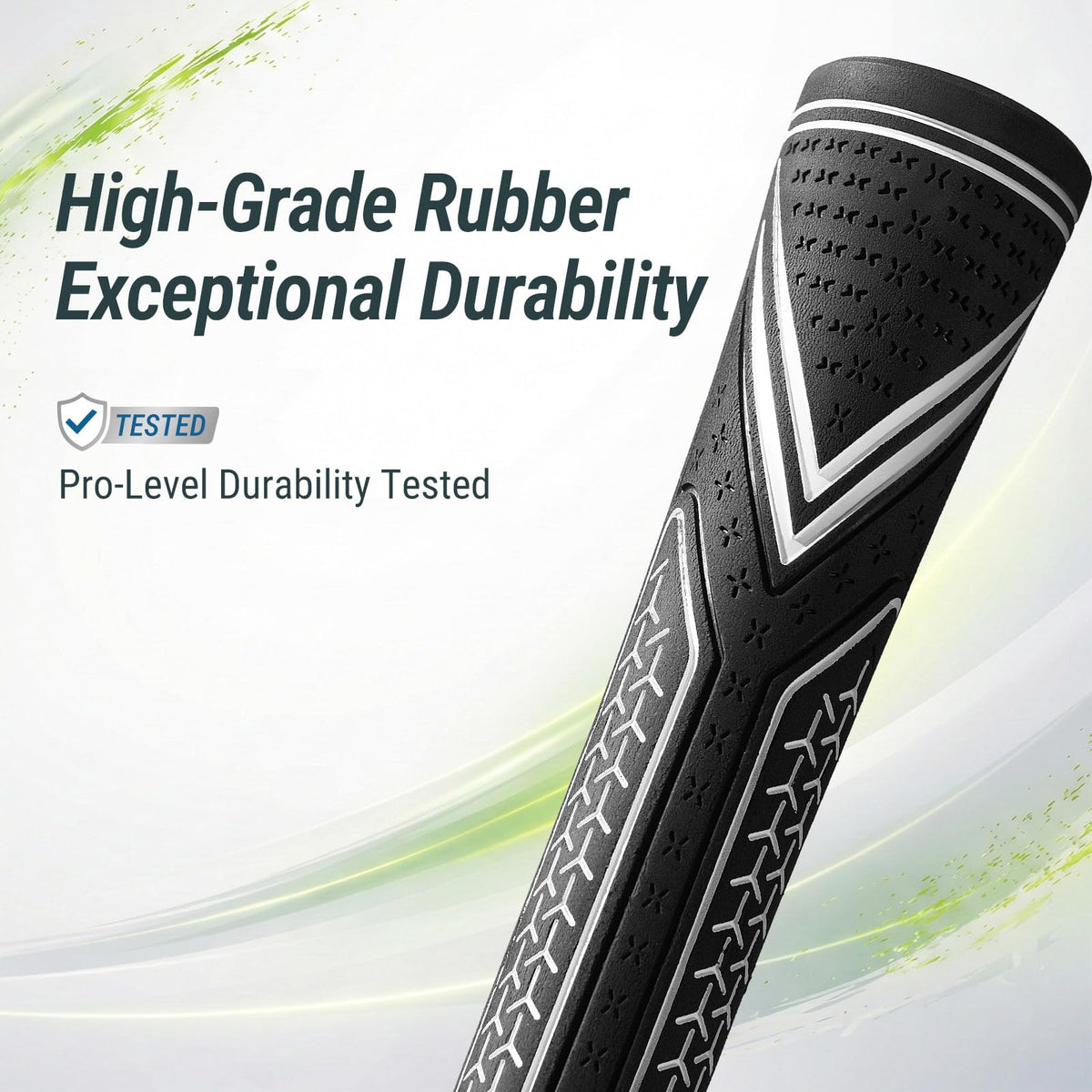 SAPLIZE CC10 grip texture closeup shows suspended particle texture.