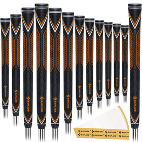 Saplize CC10 Jumbo Orange Grip with enhanced traction for stable swings.