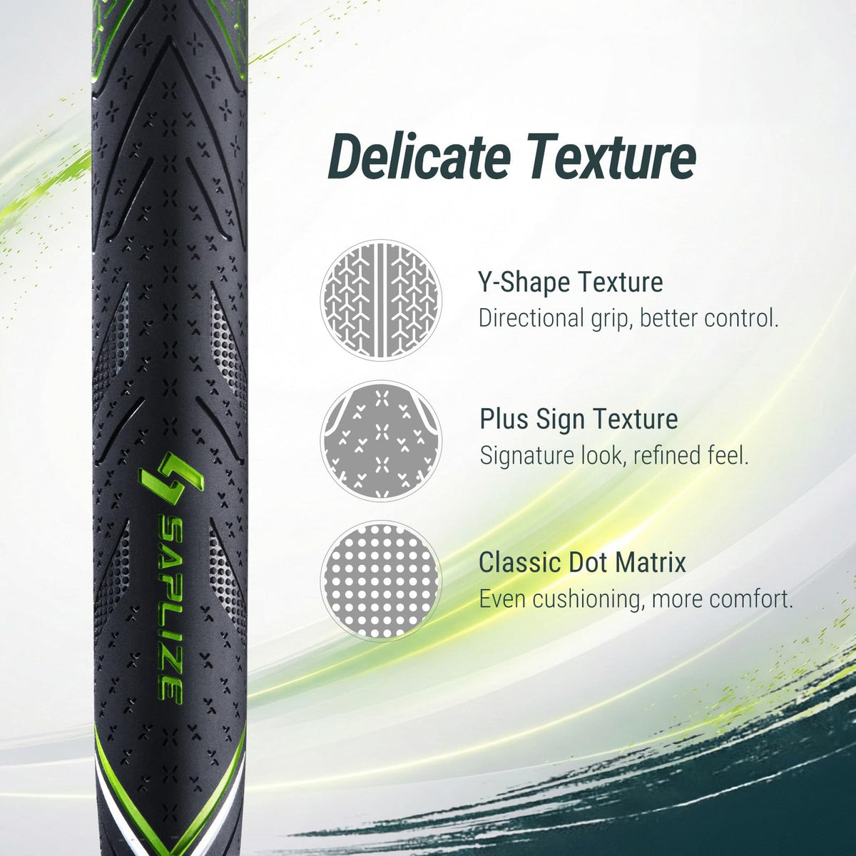 SAPLIZE CC10 grip weight variance closeup shows precise balance