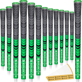 Saplize Cross Cord golf grips 13-set front view emphasizing anti-slip stability.