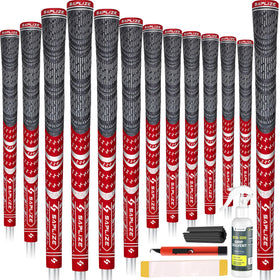 SAPLIZE Cross Cord Golf Grips 13-pack front view for stable grip upgrade.
