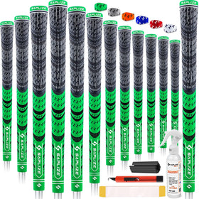 SAPLIZE Cross Cord Golf Grips upper-part visual showcases anti-slip stability for precise shots.