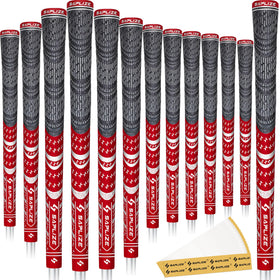 SAPLIZE Cross Cord Golf Grips texture closeup for secure grip in all conditions