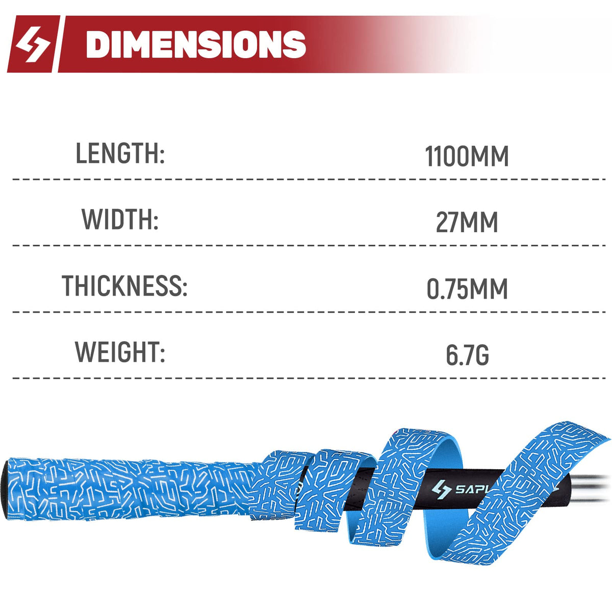 SAPLIZE durable PU grip material with soft feel