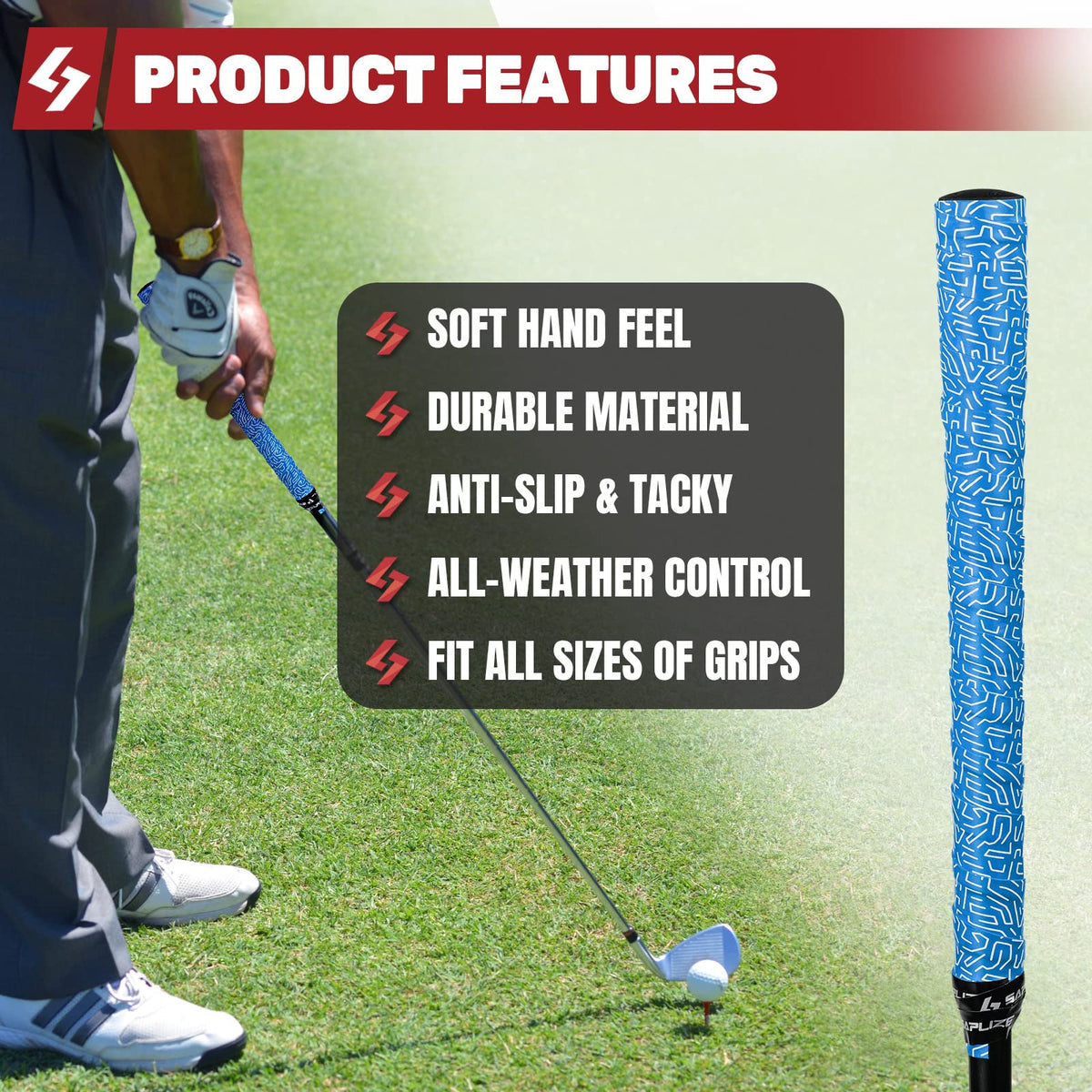 SAPLIZE golf club wrap style adds a fresh look to clubs