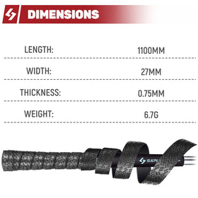 SAPLIZE wrap tapes offer anti-slip, sweat-absorbent grip in any weather.