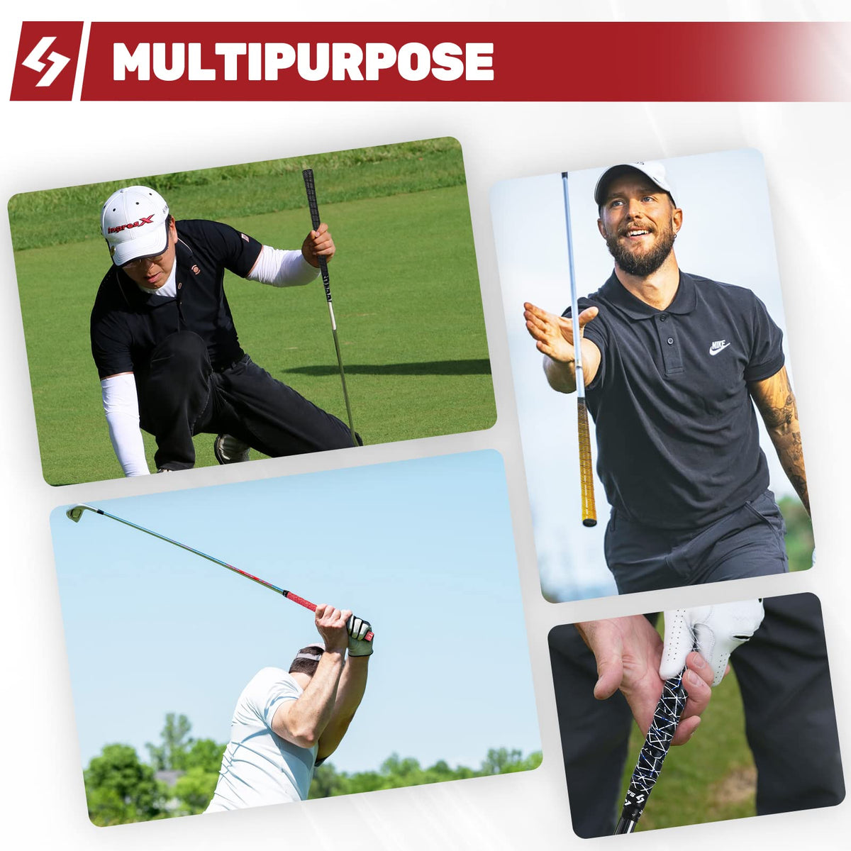 SAPLIZE golf grip wrap dimensions 43.3 inches long for all clubs