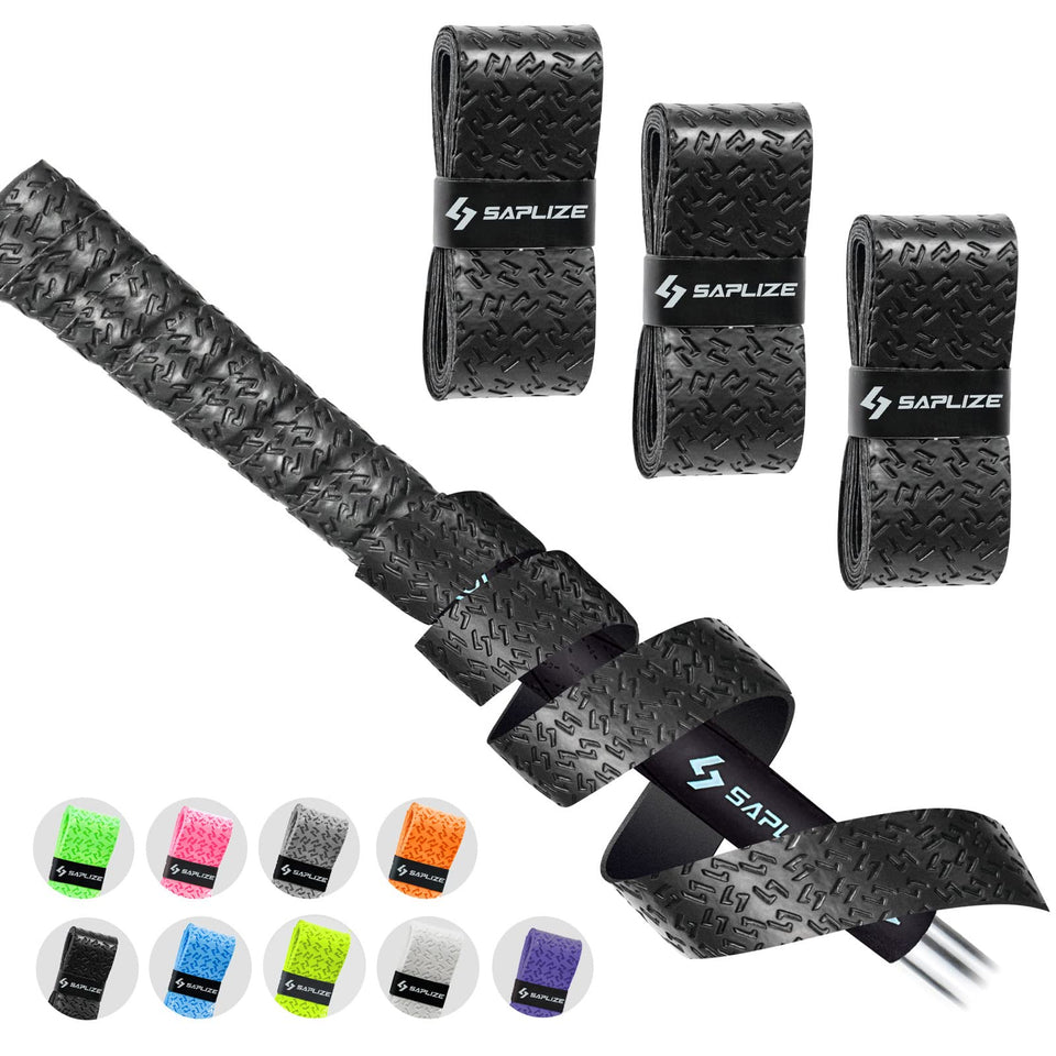 SAPLIZE Golf Grip Wrapping Tapes pack close-up showing 15 rolls for quick regripping.