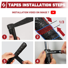 SAPLIZE anti-slip wrap keeps grip secure in all weather.