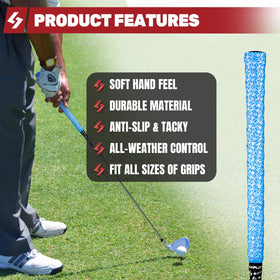 Close-up of SAPLIZE PU texture showing comfortable, stable grip for swings
