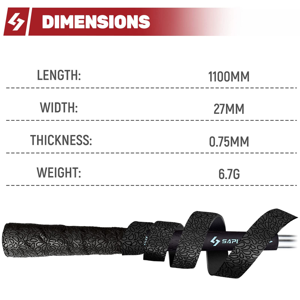 SAPLIZE distinctive wrap style to personalize your club appearance.
