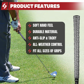 SAPLIZE wrap fits all clubs and sizes with adjustable length
