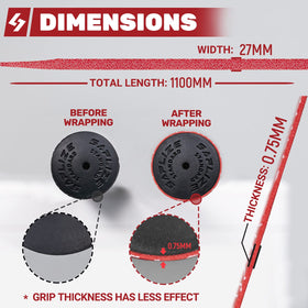 SAPLIZE golf grip wrapping tapes all-club-sizes fits most clubs with adjustable length.