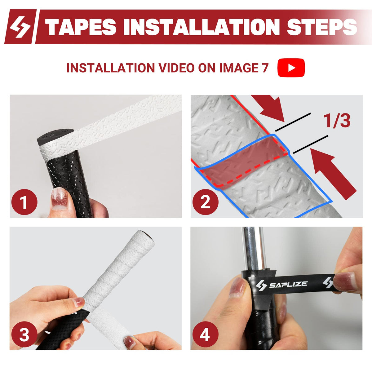 15-tape kit fits all clubs and grip sizes