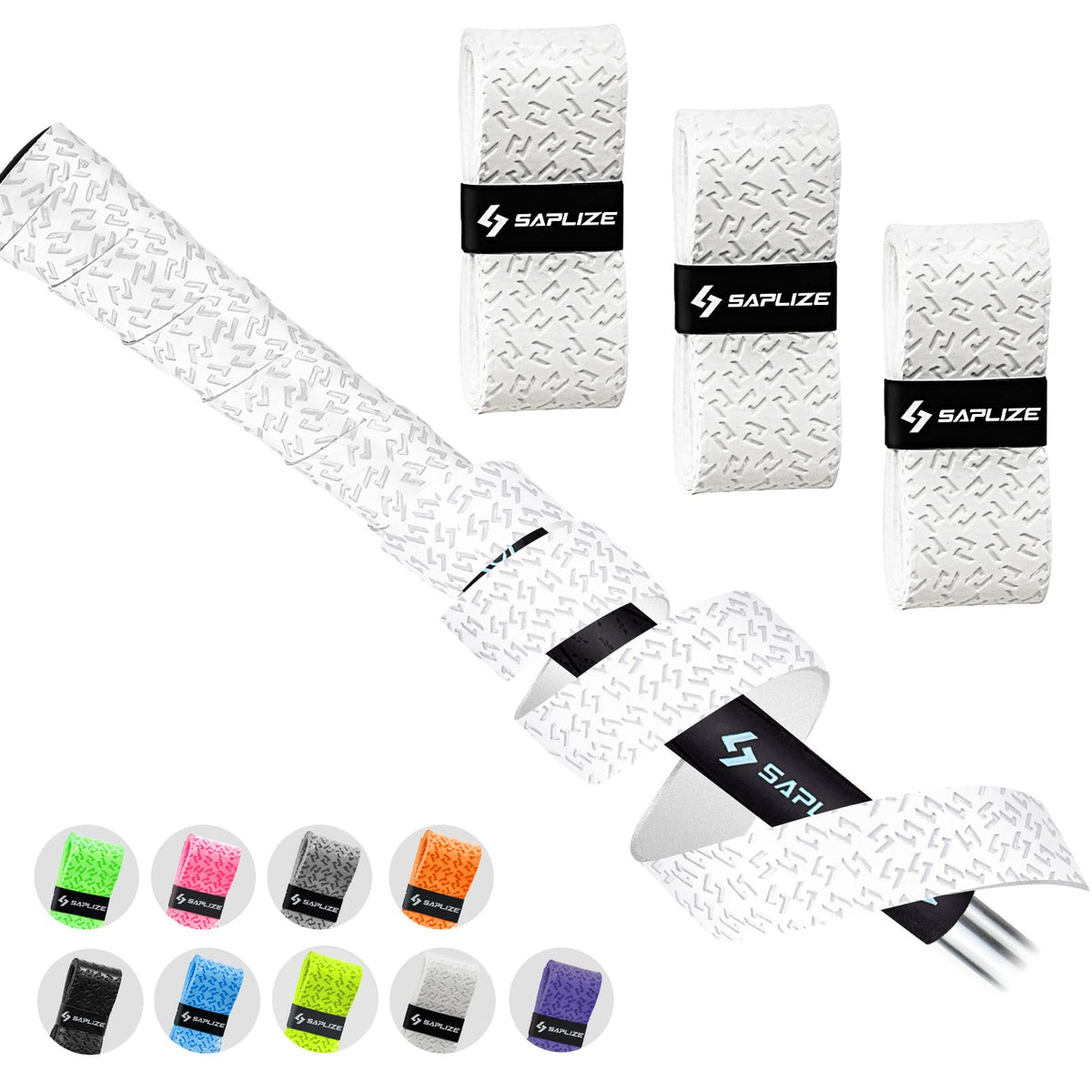 SAPLIZE grip wrapping tapes pack ready for easy regripping on a golf club