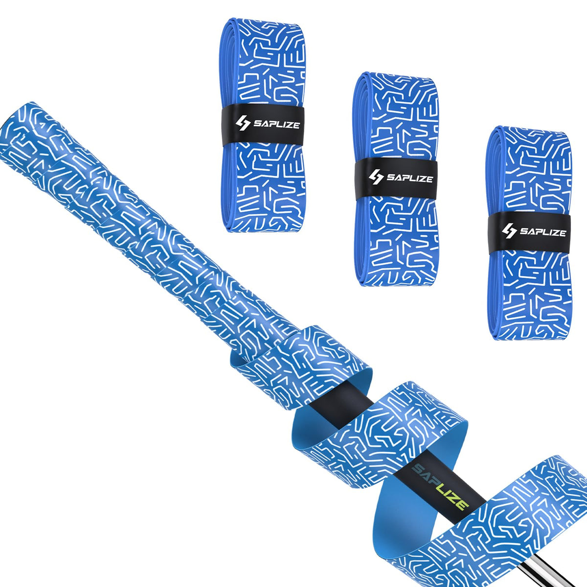 SAPLIZE golf grip wrapping tapes pack for quick, solvent-free regrip