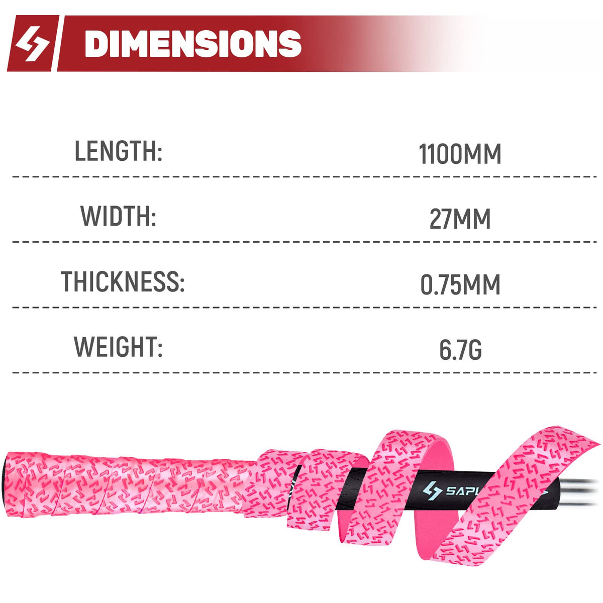 Clubs with wrapped SAPLIZE grips in a bag show stylish customization options.