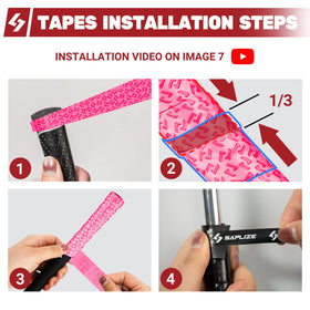 Wrapped SAPLIZE grip demonstrates anti slip performance in rain.