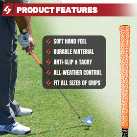 SAPLIZE golf grip wrapping tapes ready to wrap with simple, tool-free use