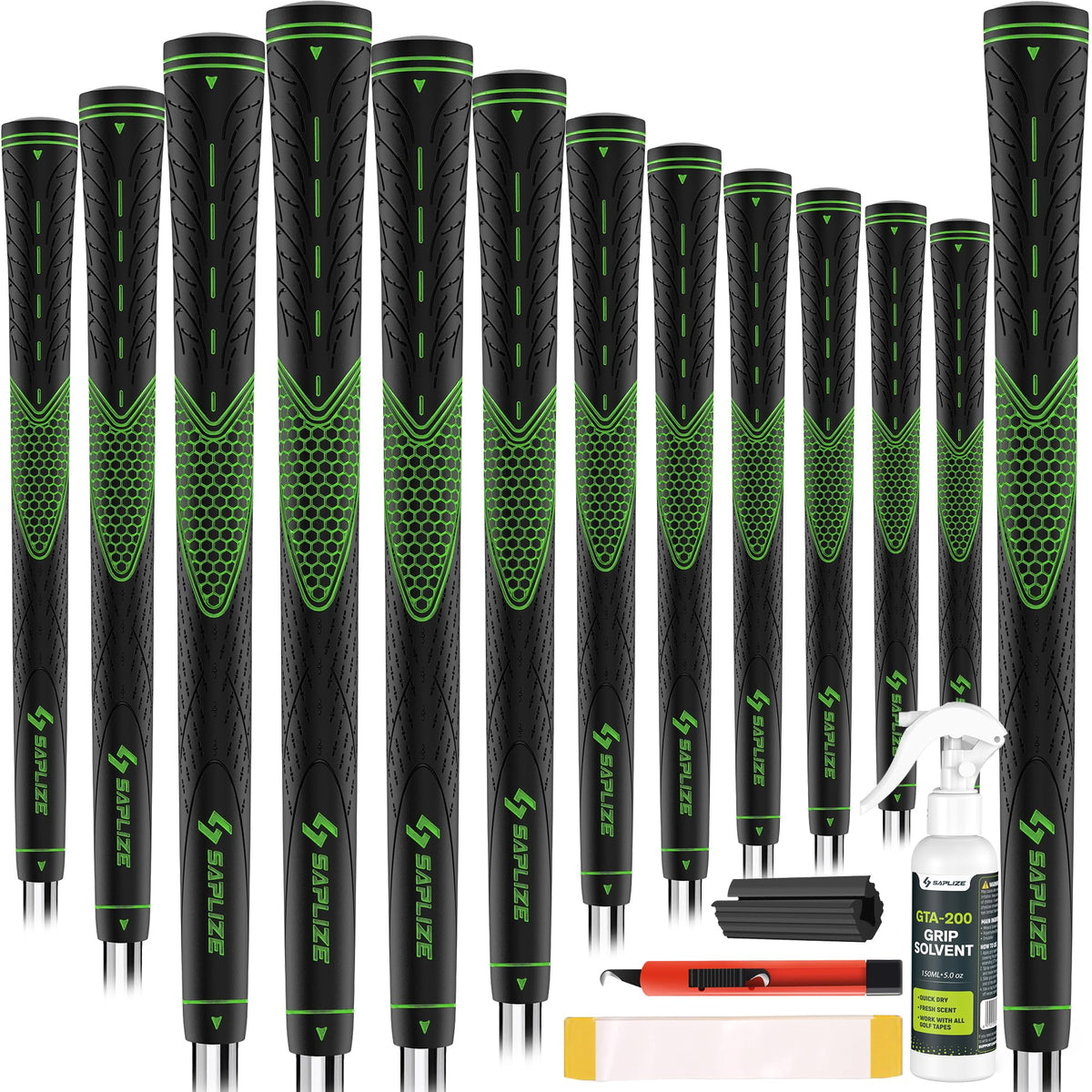 SAPLIZE Golf Grips 13-piece bundle for versatile, secure handling.