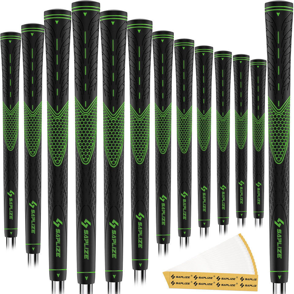 Saplize 13-piece golf grips set for consistent feel and control.