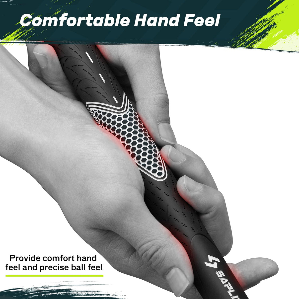 SAPLIZE golf grips full regripping kit enables at-home setup.