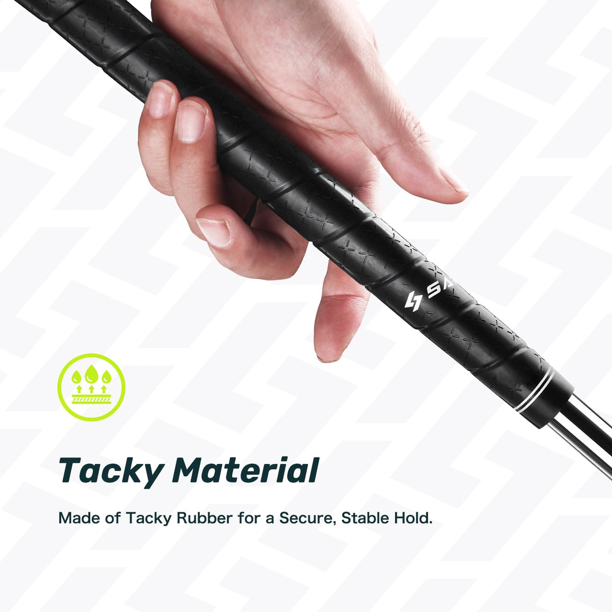 SAPLIZE Midsize Golf Grips easy-regripping toolkit enables clean installs