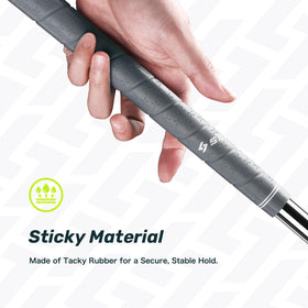 Saplize Midsize Golf Grips include an easy-tear regrip toolkit for quick updates