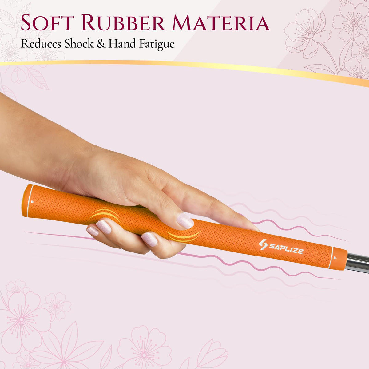 Optimized taper design on SAPLIZE women golf grips for better fit