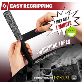 SAPLIZE quick regripping solution shows fast refresh without solvents.
