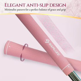 SAPLIZE soft rubber golf grip texture close-up showing anti-slip surface.