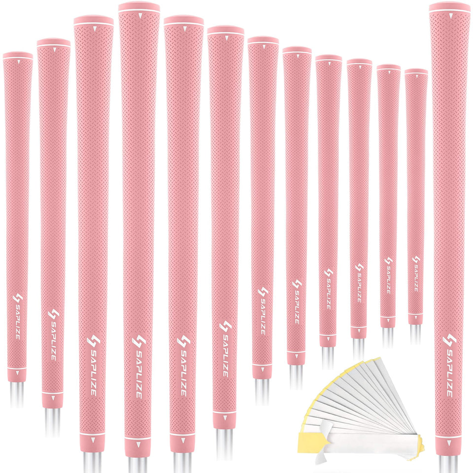 SAPLIZE pink golf grip non-slip comfort for warm hands.