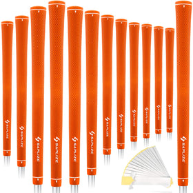 SAPLIZE women's exclusive golf grips 13-pack shown, offering stylish design and reliable grip.