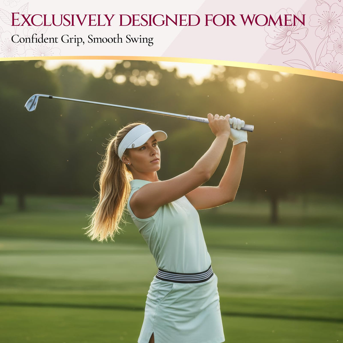 SAPLIZE women's-fit grips with optimized taper for female hands