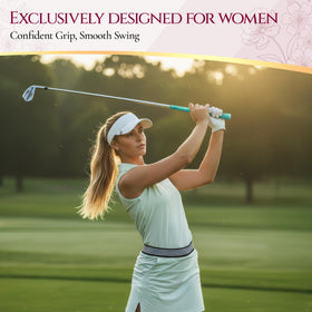 Women-specific tapered design supports precise, comfortable swings.