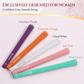 SAPLIZE women's golf grips with tapered design sized for female hands