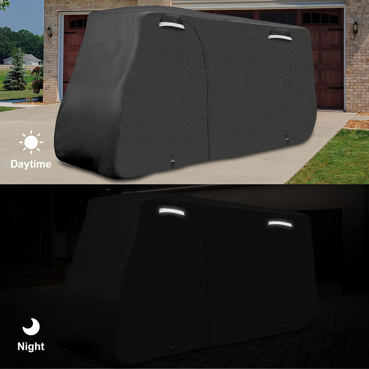 SAPUBK golf cart cover all-weather protection for carts.