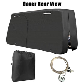 SAPUBK golf cart cover waterproof seams keep moisture out.