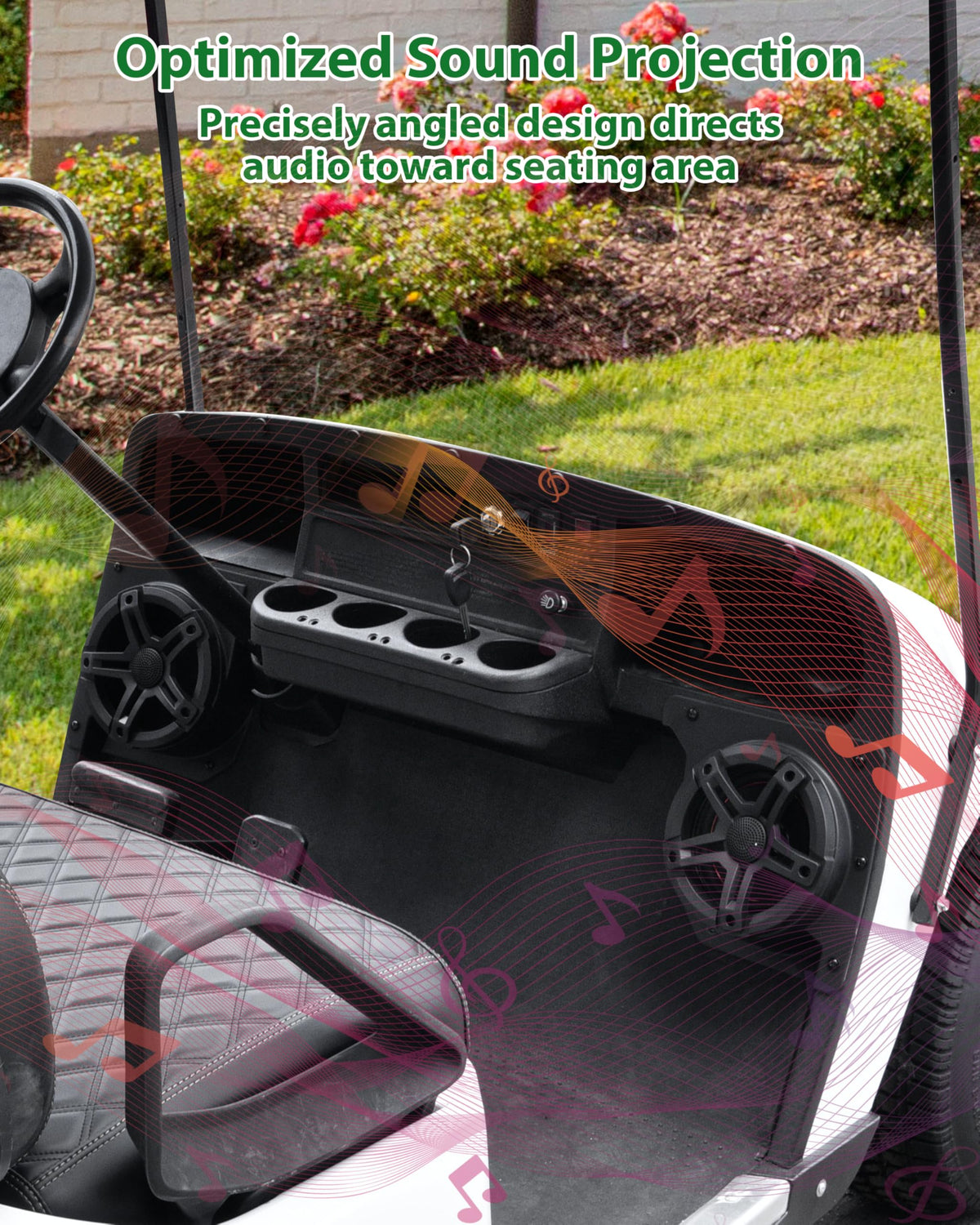 6.5-inch speaker compatibility panel supports clear cabin audio