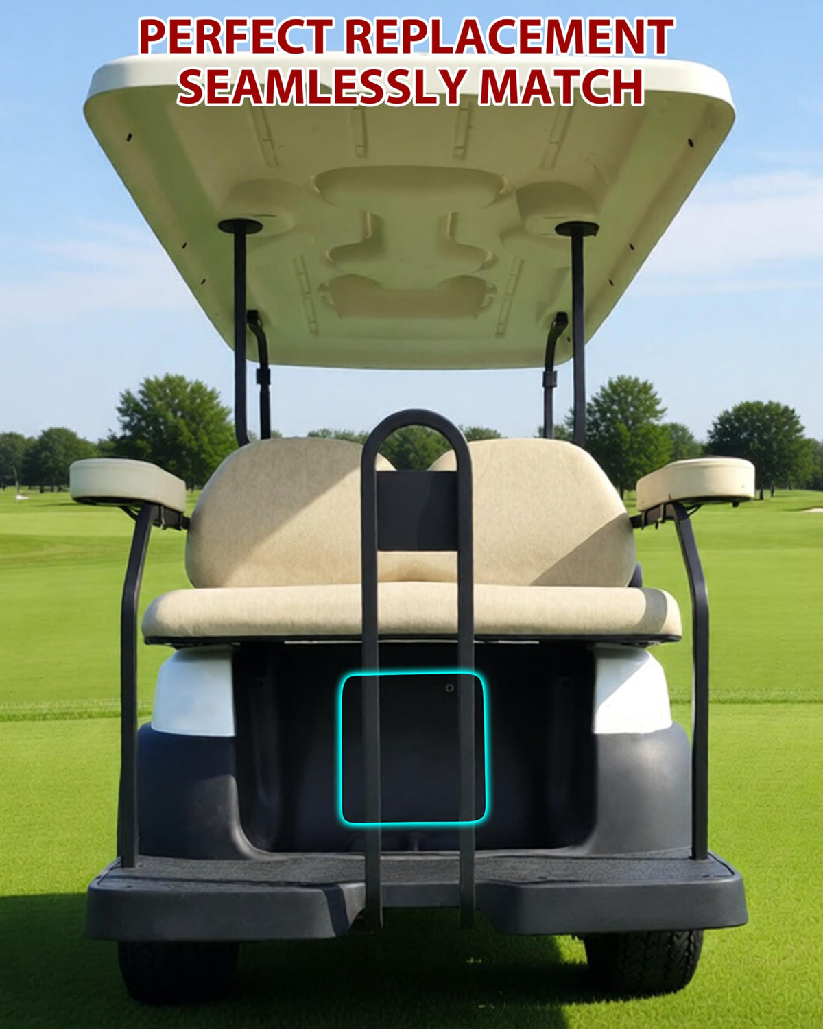 SAUTVS easy install rear cover; quick, tool-free mounting example