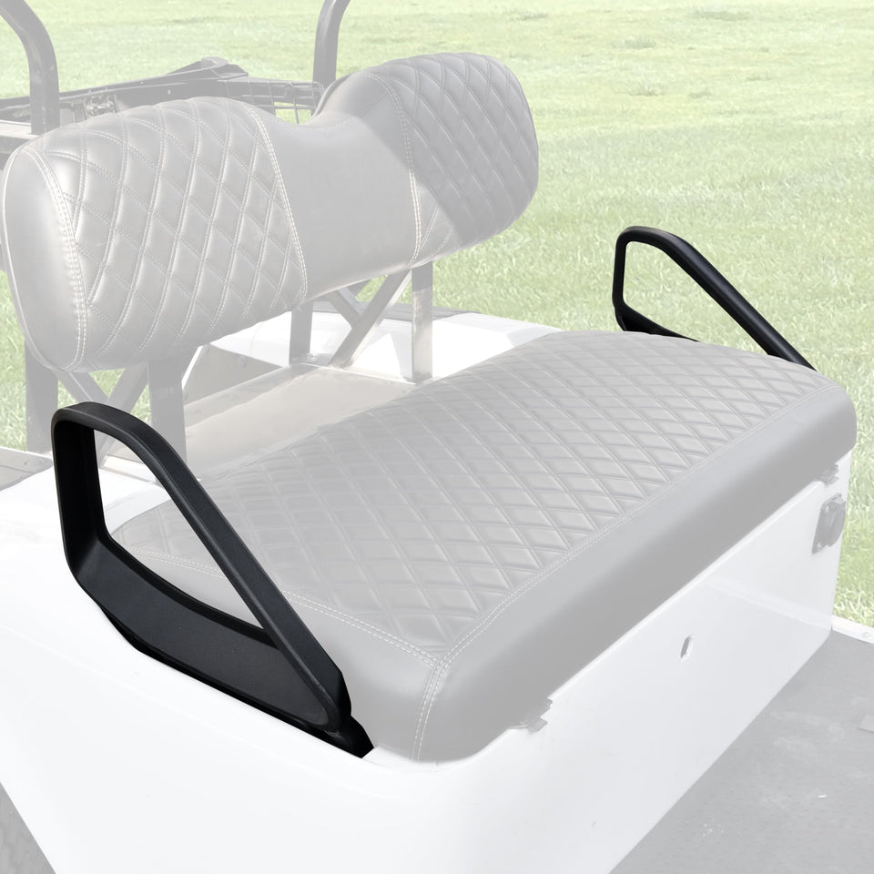 SAUTVS driver-side arm rest on EZGO TXT improves ride comfort