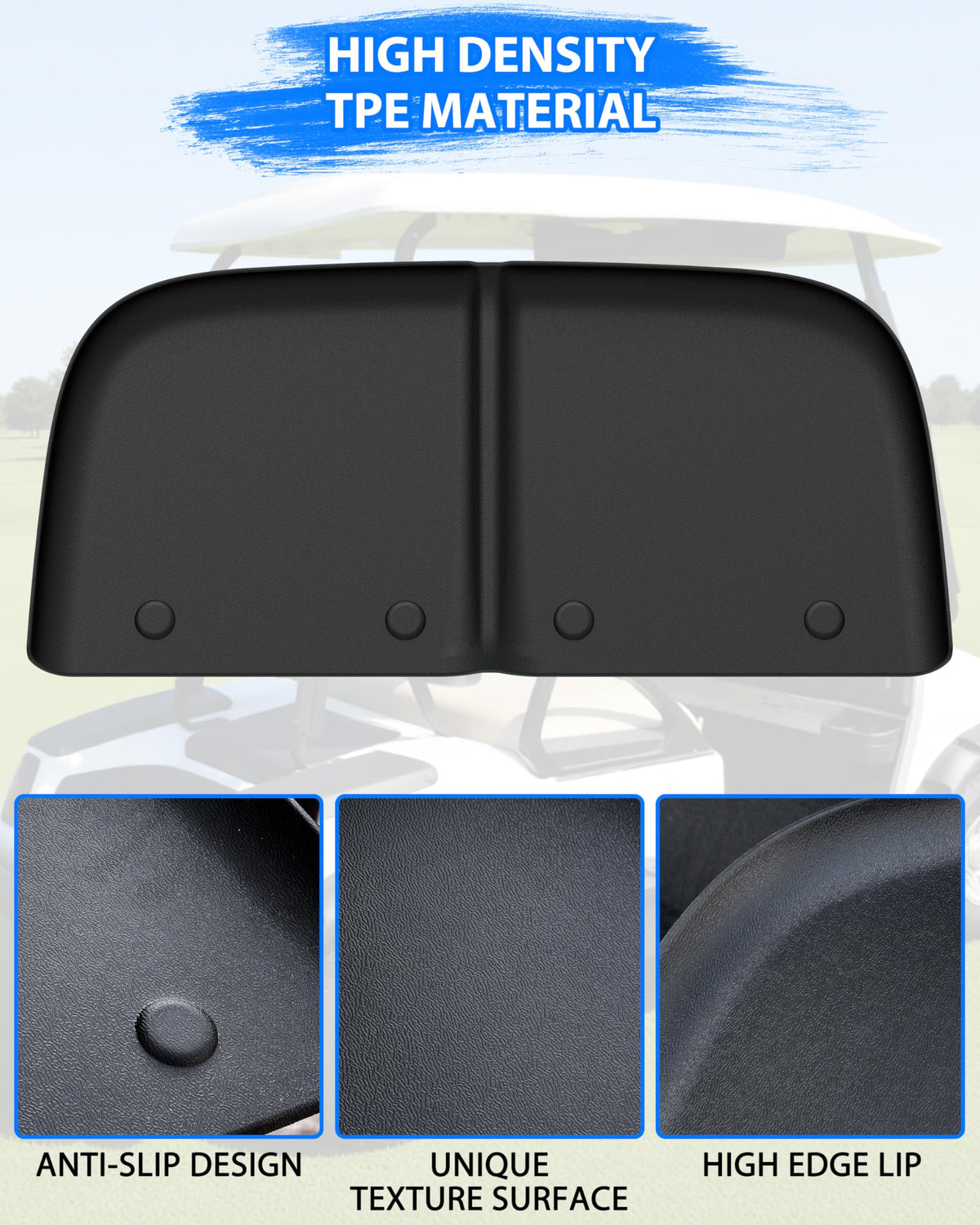 SAUTVS Bag Well Mat installed in Club Car DS for precise fit