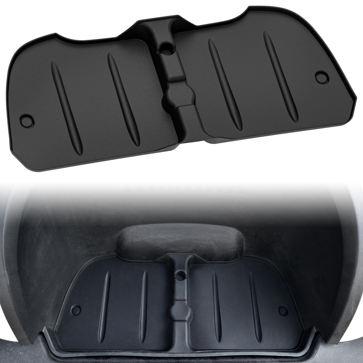 SAUTVS Bag Well Mat front view shows precise fit and protection for Yamaha Drive2 G29.