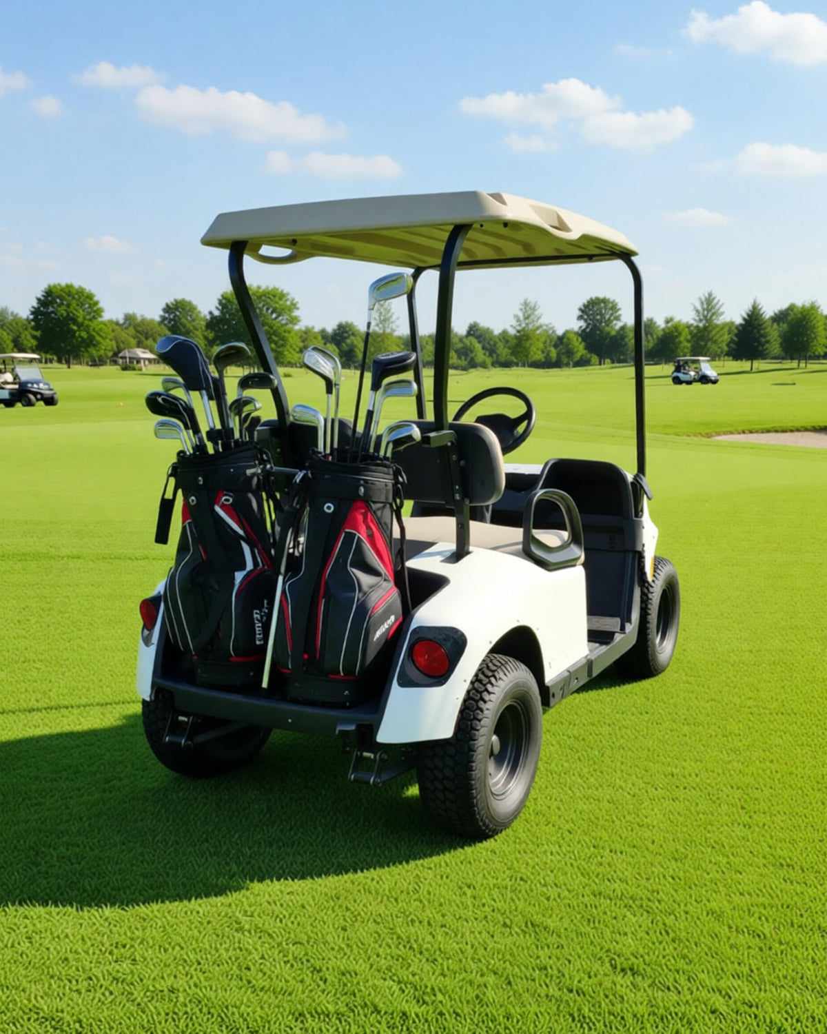 Compact design of SAUTVS bagwell mat preserves cart aesthetics