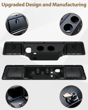 SAUTVS durable plastic dashboard finish resists wear while maintaining a sleek look.