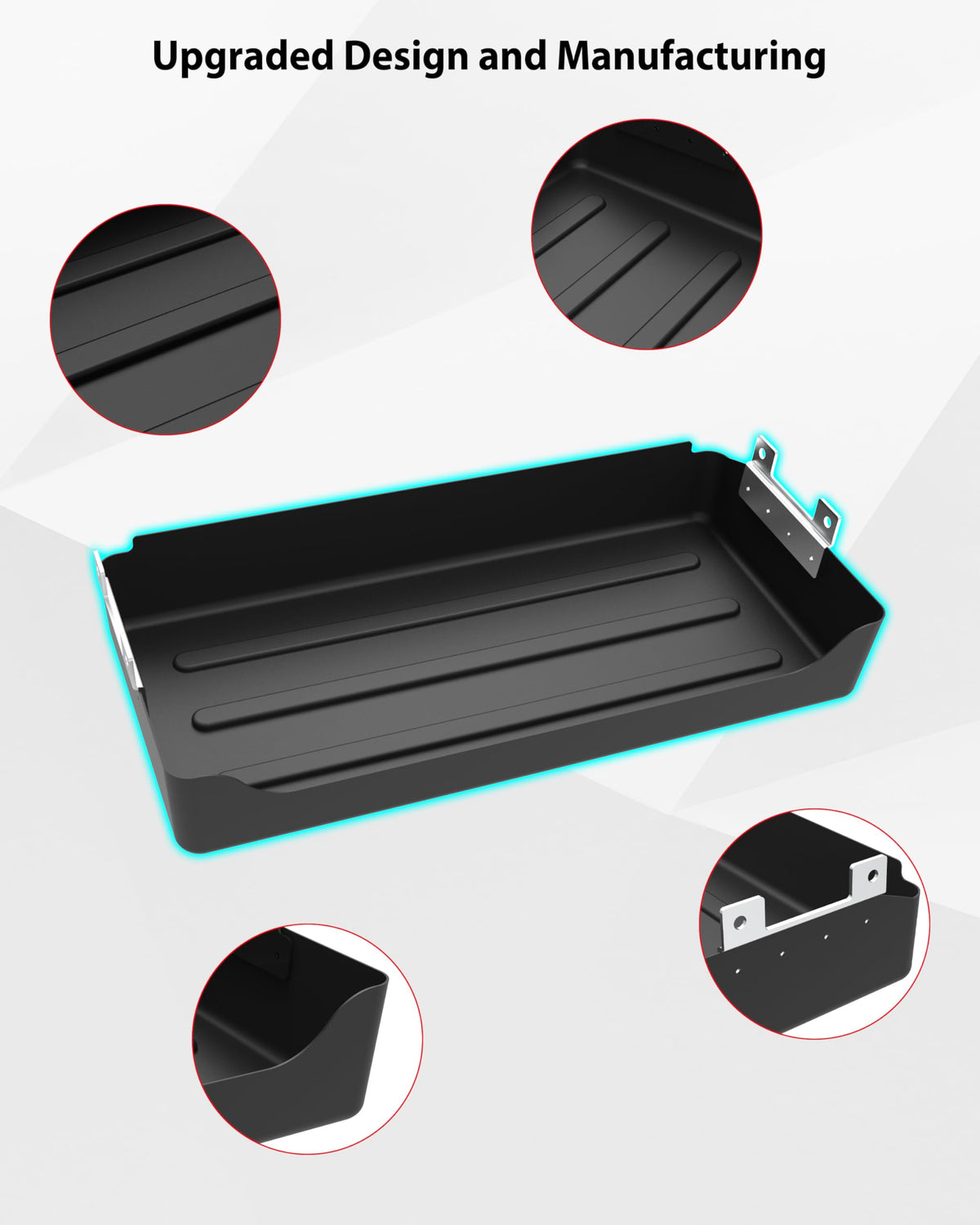 SAUTVS durable PP material storage box highlights sturdy construction.
