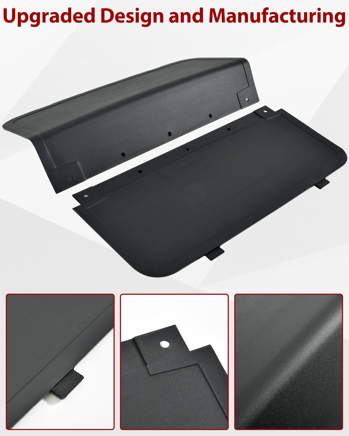 Easy installation with included hardware and manual, no tools needed