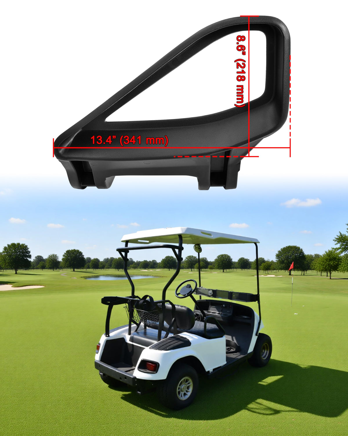 SAUTVS easy-install arm rest kit for EZGO TXT without modifications