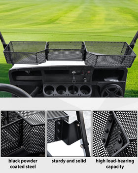 No-drill installation with SAUTVS brackets and screws on EZGO TXT.