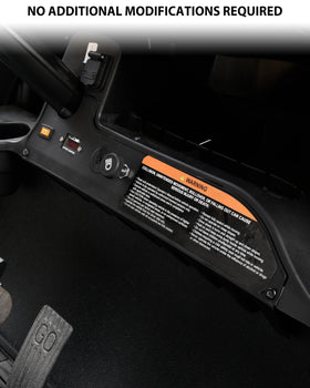 SAUTVS dash cover installation guide shows simple, quick setup.
